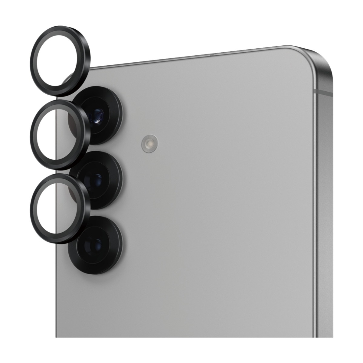 PanzerGlass Samsung Galaxy S25 Hoops kameralinsebeskytter, svart