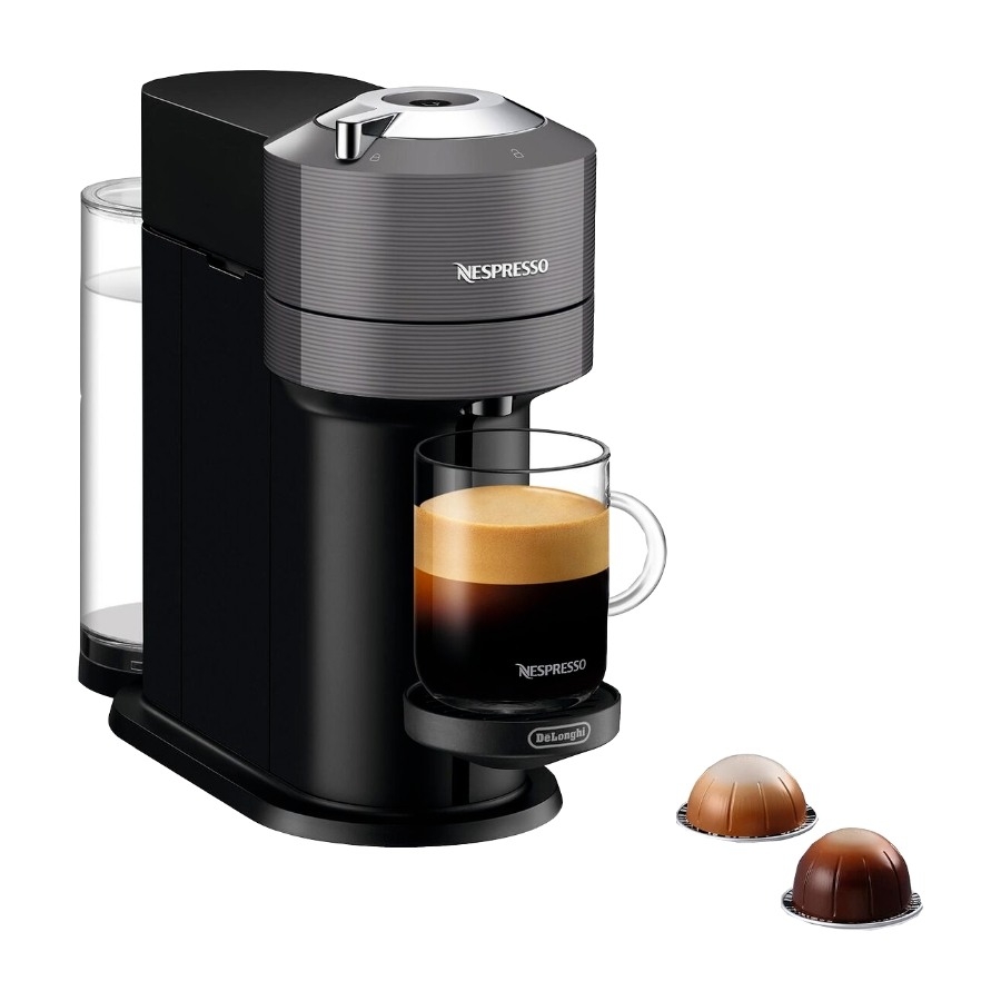 Nespresso Vertuo Next kapselmaskin By Delonghi bundle, grå