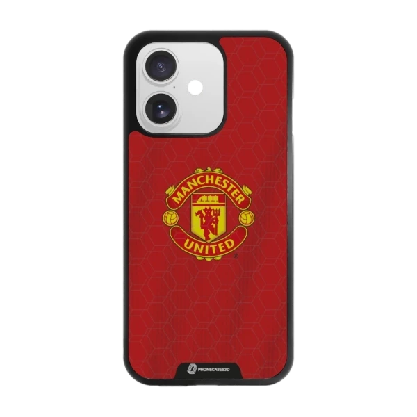 Phonecases3D iPhone 17 Manchester United FC -3D suojakuori, musta