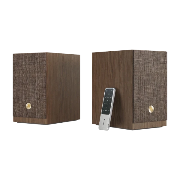 Audio Pro A28 W Multiroom aktiva högtalare, par, valnöt