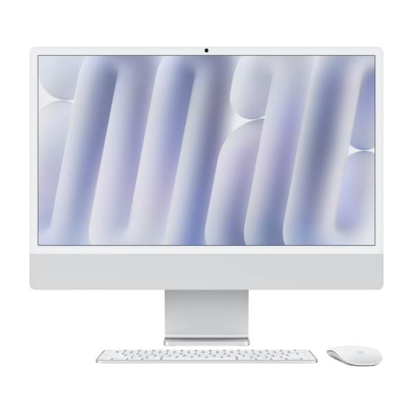 Apple iMac 24" (M4) 10C 256 GB (glas med nanotekstur), sølv