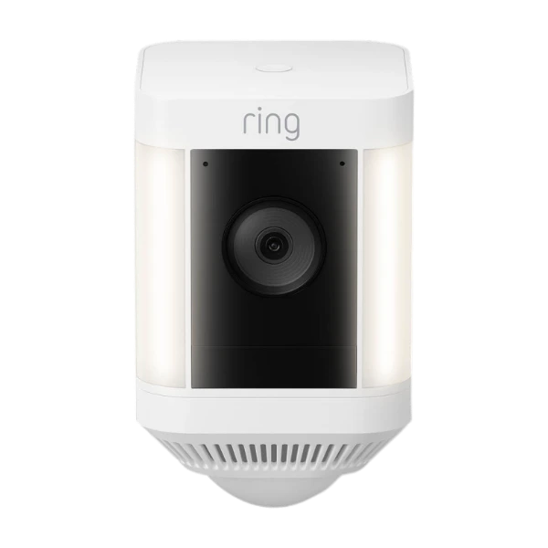 防犯カメラ Ring Spotlight Cam Plus, Battery Ring spotlight Cam Plus battery overvåkingskamera, hvit - Power.no