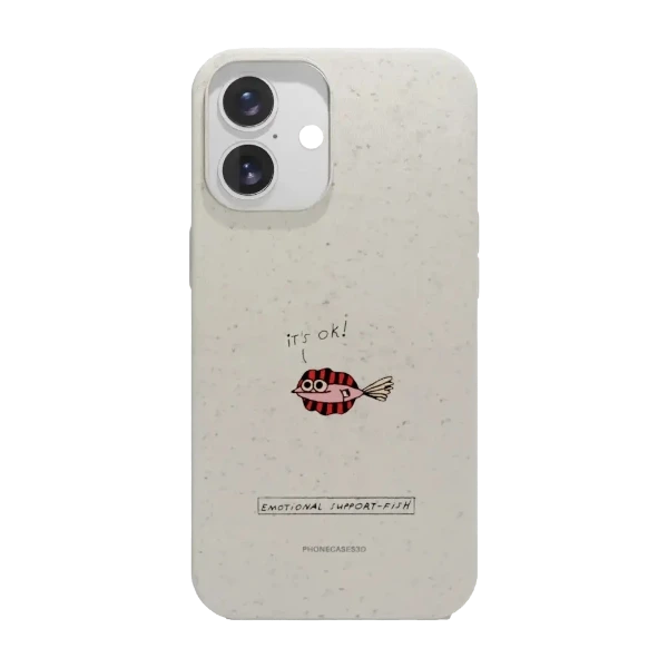 Phonecases3D iPhone 16 Maja Säfström kompostoituva suojakuori, valkoinen
