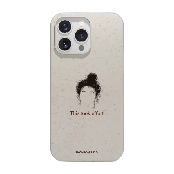 Phonecases3D iPhone 16 Pro Max Marit Bakkli kompostoituva suojakuori, valkoinen