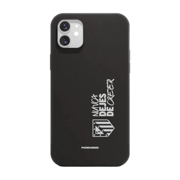 Phonecases3D iPhone 11 Atlético de Madrid kompostoituva suojakuori, musta