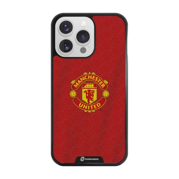 Phonecases3D iPhone 13 Pro Manchester United FC -3D suojakuori, musta