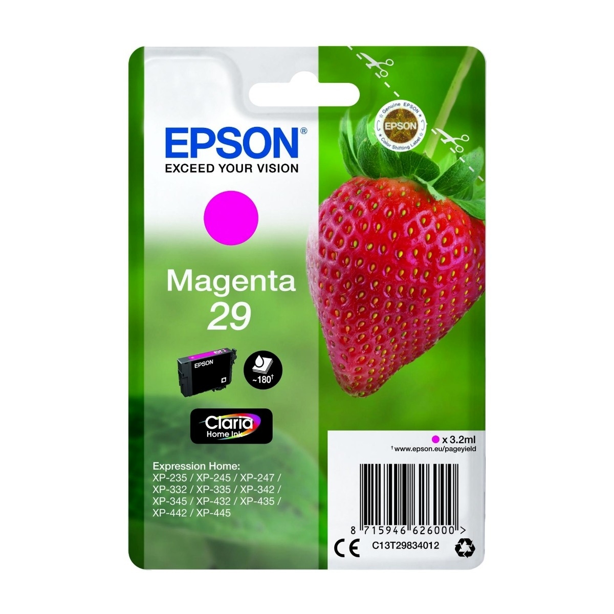 Epson, magenta 29 Claria Home ink