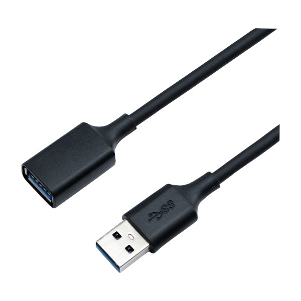 Eletra USB 3.0 Am - Af 1M-kabel, sort