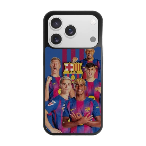 Phonecases3D iPhone 17 Pro Max FC Barcelona -3D suojakuori, musta