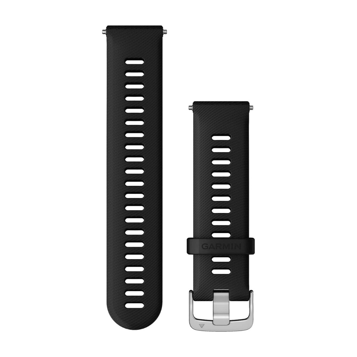 Bilde av Quick Release 22mm Silikon Sort/sølvfarget Anordning