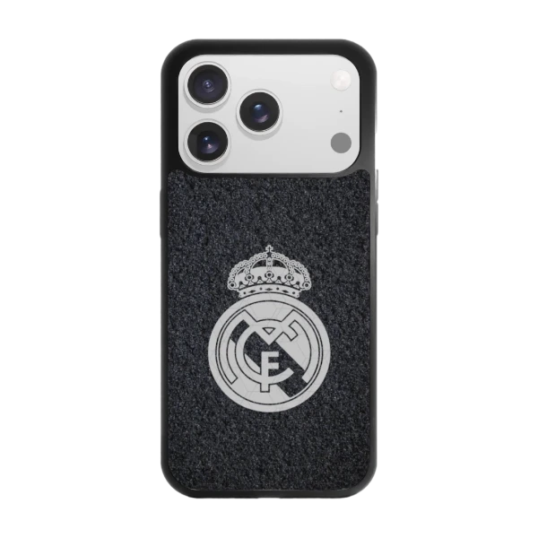 Phonecases3D iPhone 17 Pro Real Madrid -3D suojakuori, musta