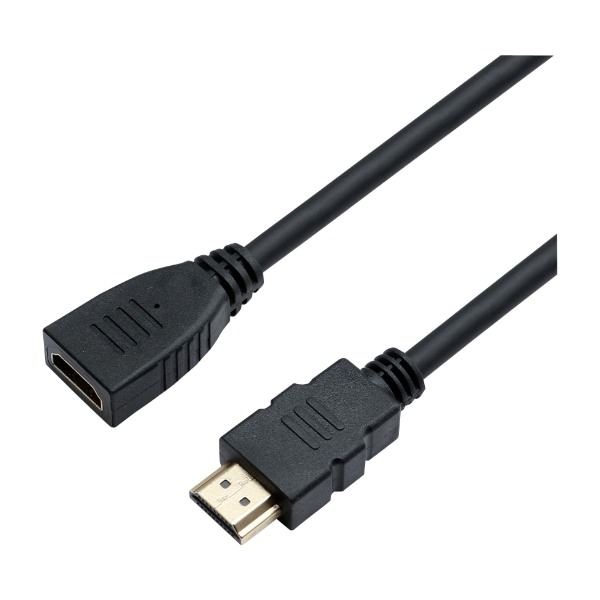 Eletra HDMI AM - HDMI Af 1,4B 2M kabel, sort