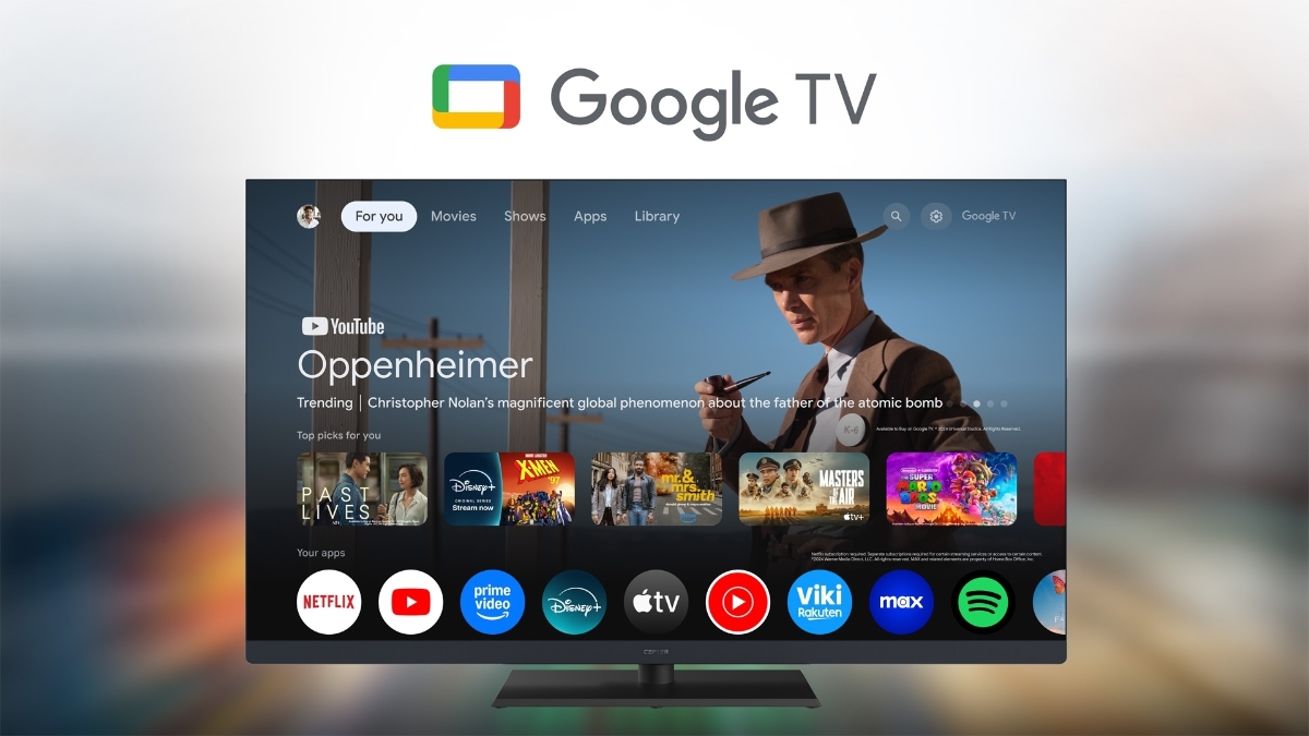 Google TV interface