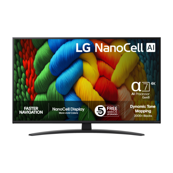 LG 43" 4K NanoCell TV 2025 43NANO81A