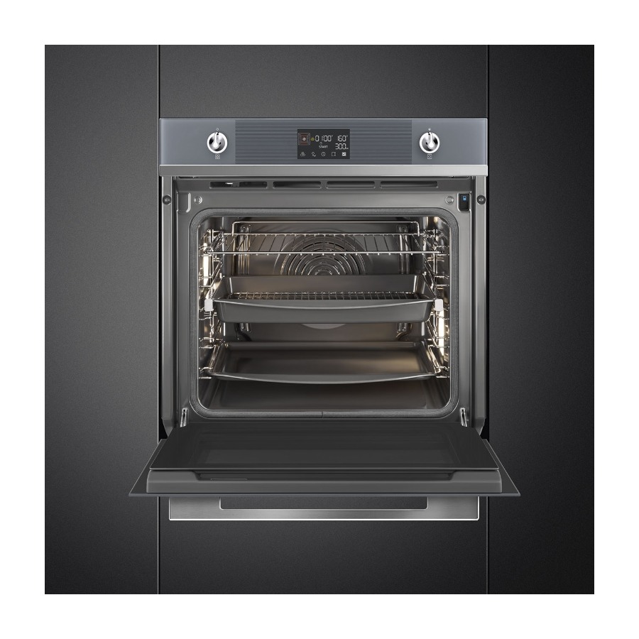 Smeg Linea SOP6102S2PS indbygningsovn billede 9