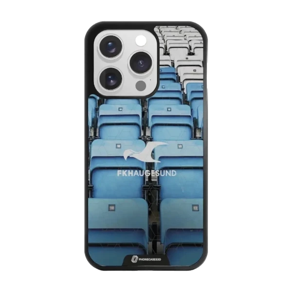 Phonecases3D iPhone 16 Pro FK Haugesund -3D suojakuori, musta