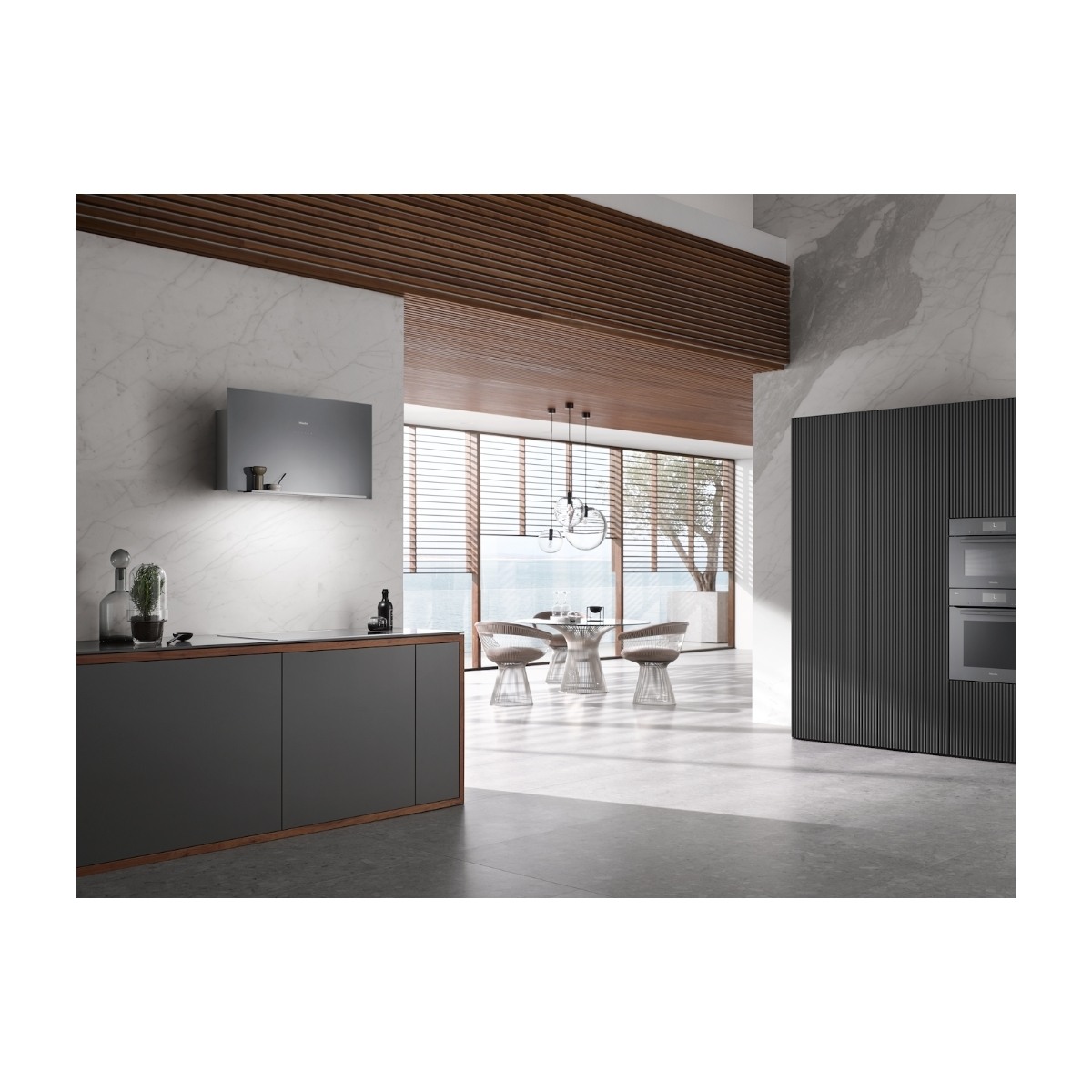 Miele DA 9091 W Screen emhætte, sort billede 4