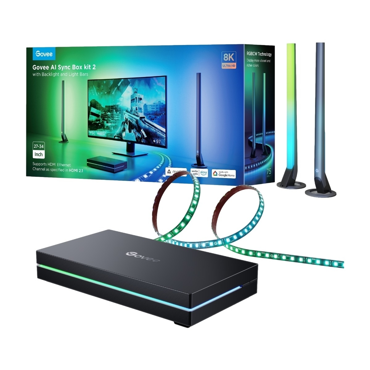 Govee AI Sync Box Kit 2, for 27-34" PC-er
