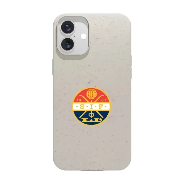 Phonecases3D iPhone 16 Plus Strømsgodset kompostoituva suojakuori, valkoinen