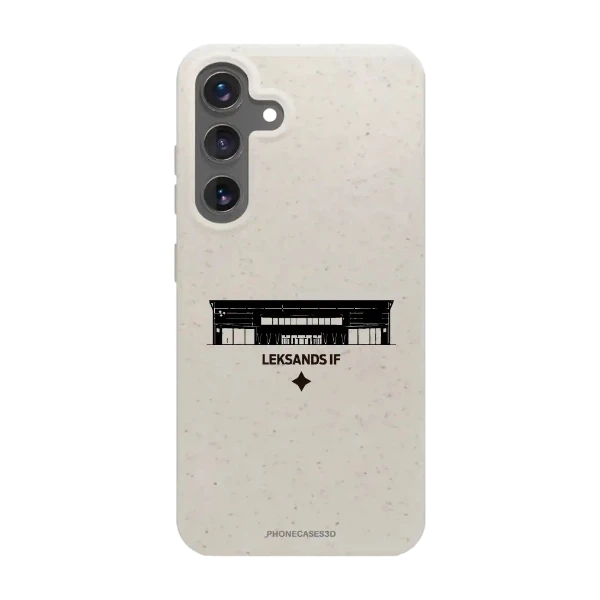 Phonecases3D Samsung Galaxy S25+ Leksands IF kompostoituva suojakuori, valkoinen