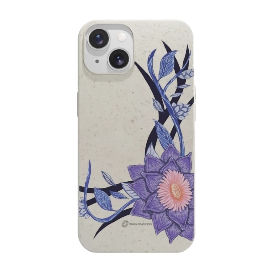 Phonecases3D iPhone 14 Urban Pixel komposterbart cover, hvid billede 1