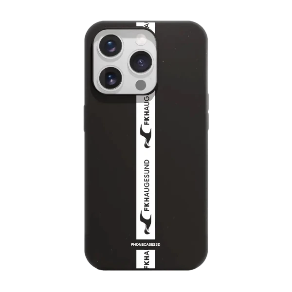 Phonecases3D iPhone 15 Pro FK Haugesund kompostoituva suojakuori, musta