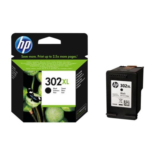 HP 302XL svart blekkpatron (blister)