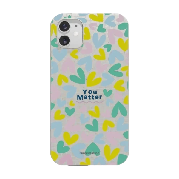 Phonecases3D iPhone 11 Jess Rachel Sharp kompostoituva suojakuori, valkoinen