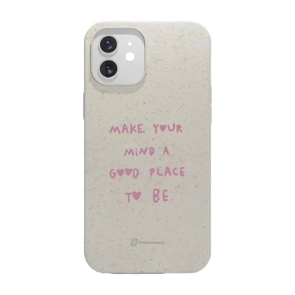 Phonecases3D iPhone 12 Martine Halvorsen kompostoituva suojakuori, valkoinen