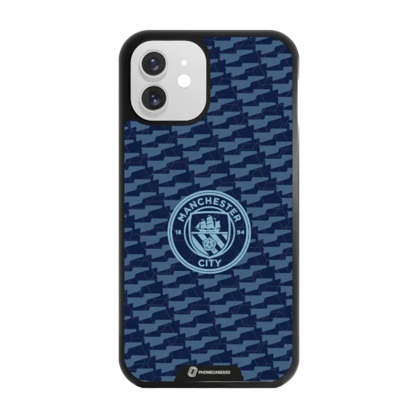 Phonecases3D iPhone 12 Man City -3D suojakuori, musta