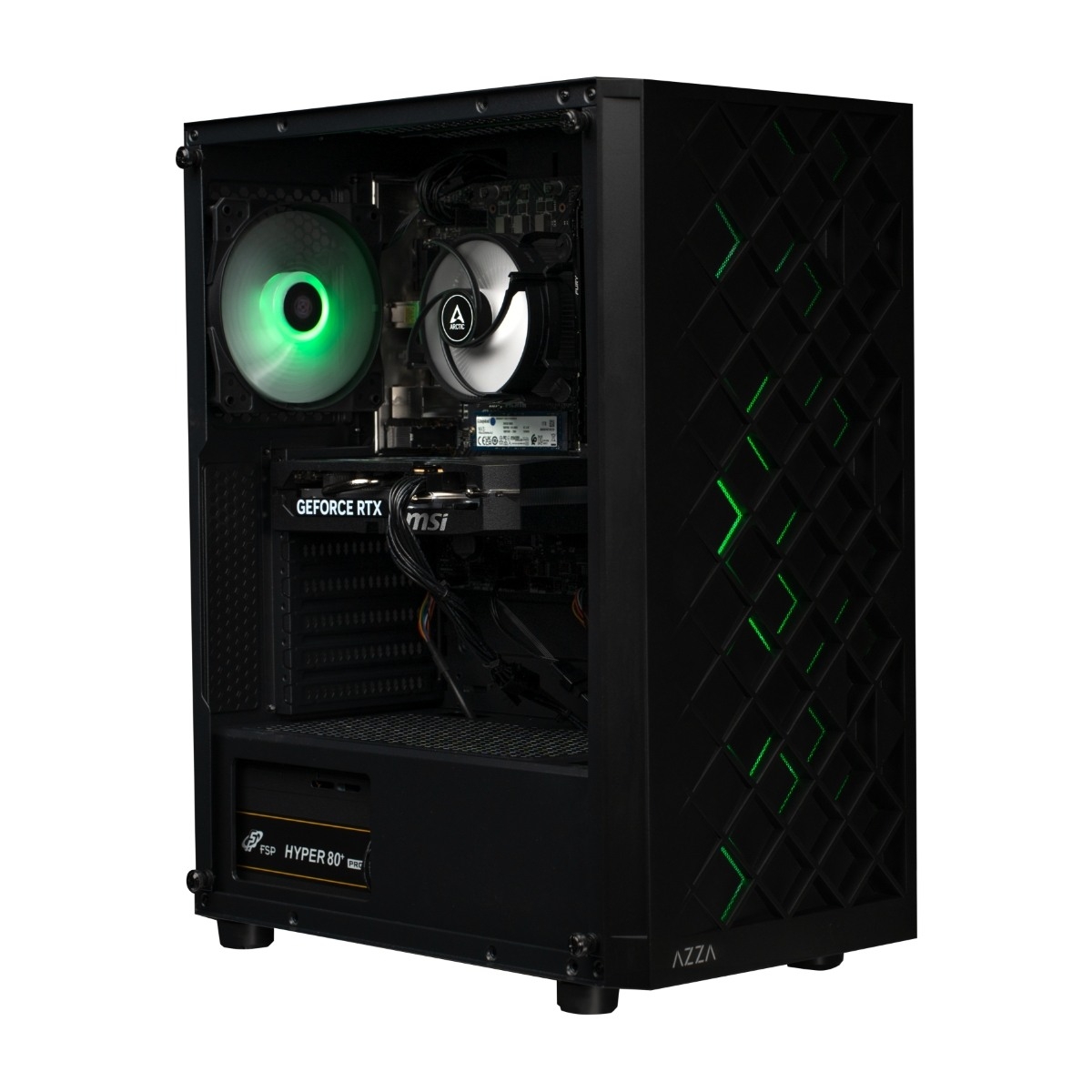 PC Amazon.com: ZXFF Computer Case with 6 Fans-Mid-Tower Mini