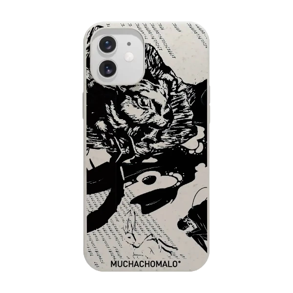 Phonecases3D iPhone 12 Muchacho Malo kompostoituva suojakuori, valkoinen