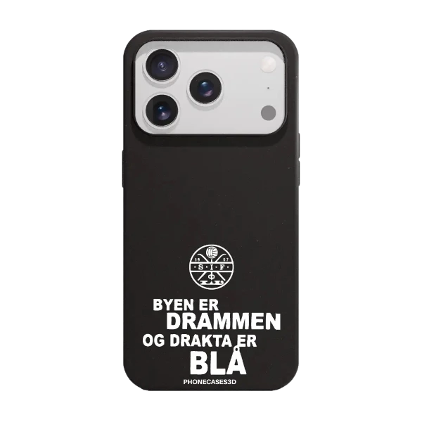 Phonecases3D iPhone 17 Pro Max Strømsgodset kompostoituva suojakuori, musta