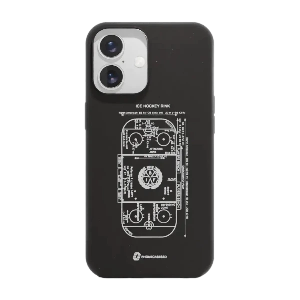 Phonecases3D iPhone 16 Brynäs IF kompostoituva suojakuori, musta