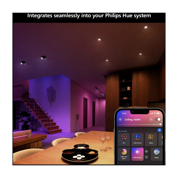 Philips Hue WCA spotlight 6.3W MR16 GU5.3 2stk - Power.no