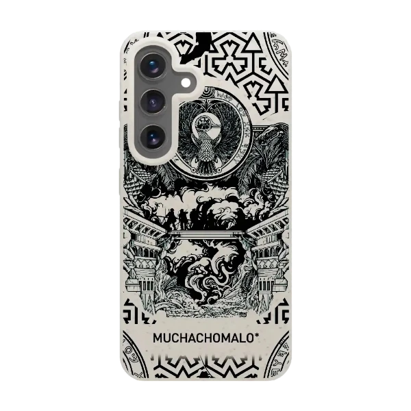 Phonecases3D Samsung Galaxy S25 Muchacho Malo kompostoituva suojakuori, valkoinen