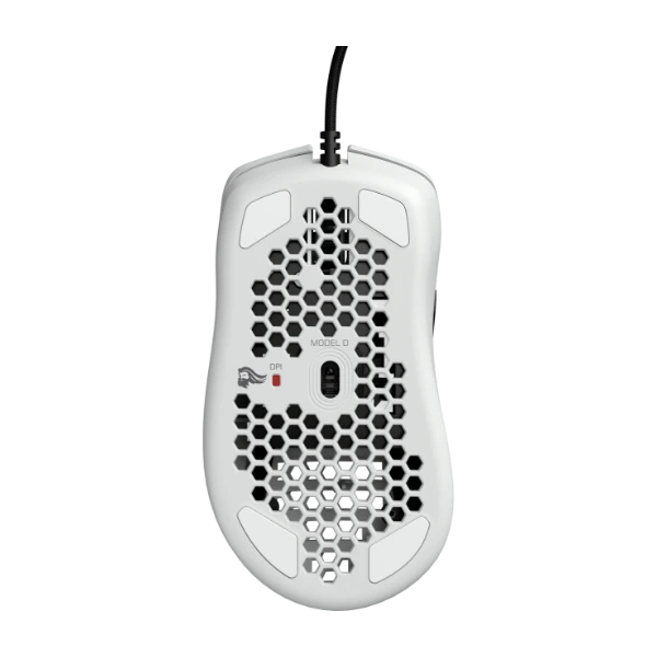 Glorious Model D gaming mus, hvid - POWER.dk