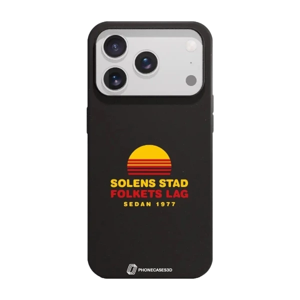 Phonecases3D iPhone 17 Pro Max Luleå HF kompostoituva suojakuori, musta