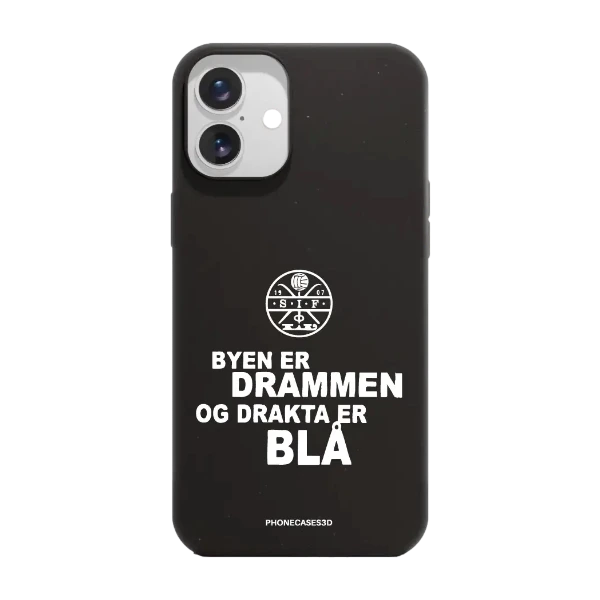 Phonecases3D iPhone 16 Plus Strømsgodset kompostoituva suojakuori, musta