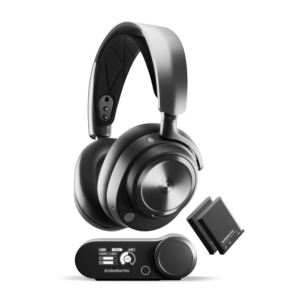 Steelseries Arctis Nova Pro Wireless -peliheadset, musta