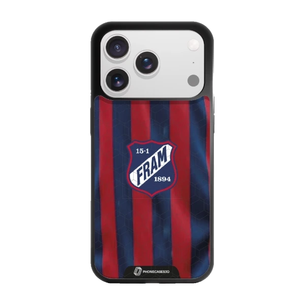 Phonecases3D iPhone 17 Pro IF Fram Larvik -3D suojakuori, musta