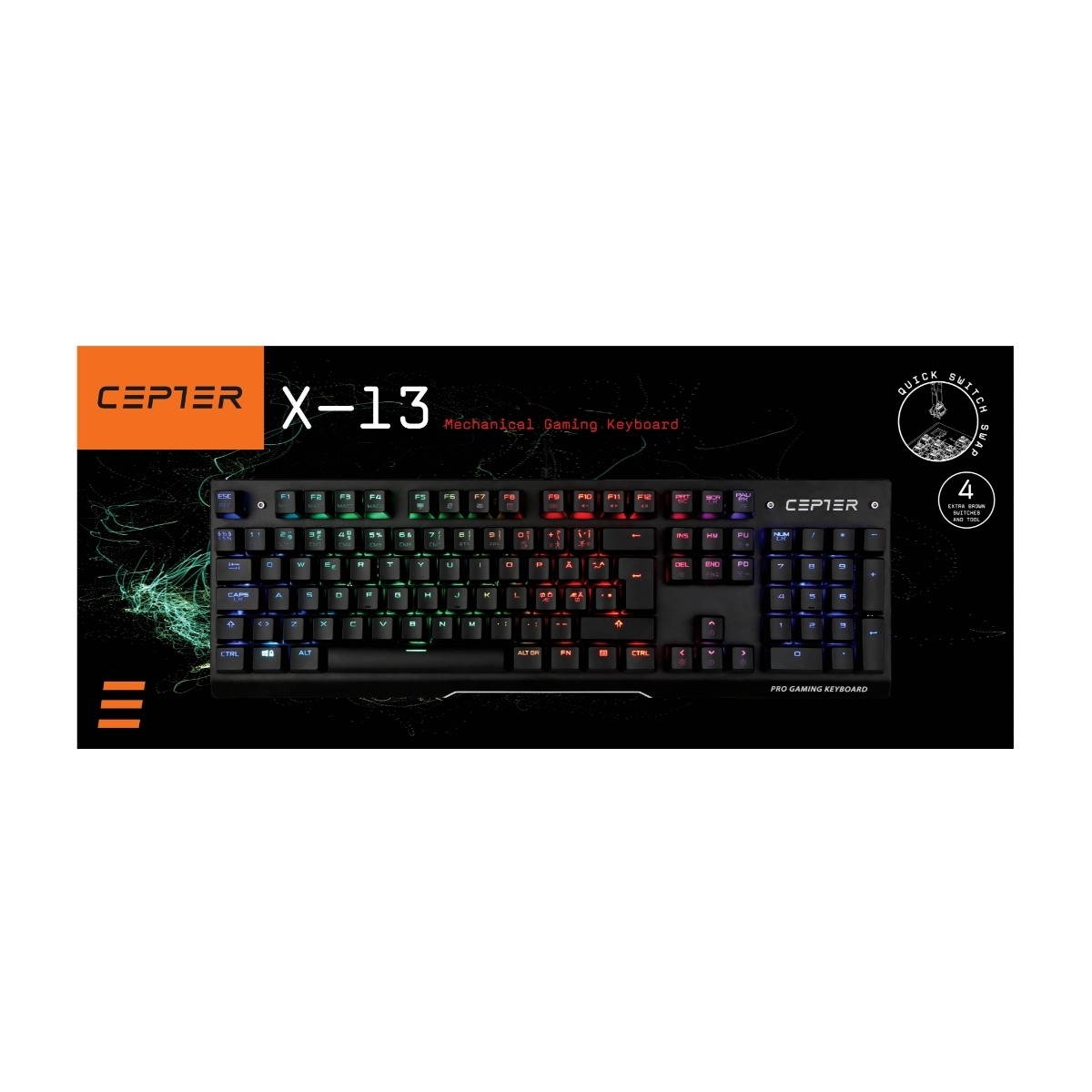 CEPTER X13 GAMING KEYBOARD (1) CEPTER