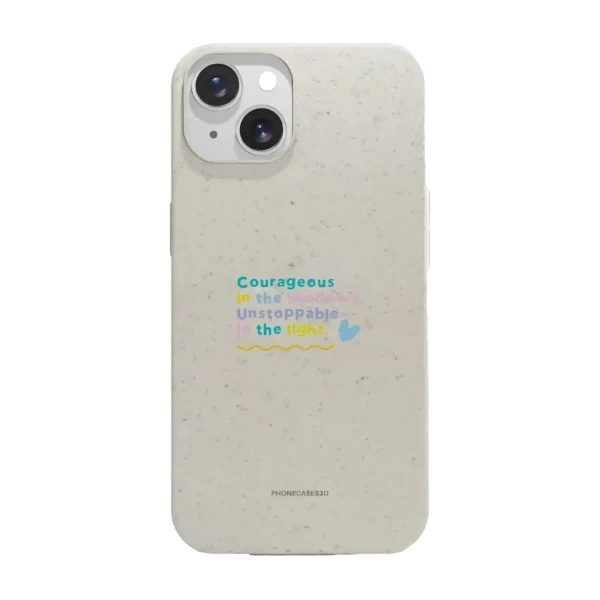 Phonecases3D iPhone 14 Jess Rachel Sharp kompostoituva suojakuori, valkoinen