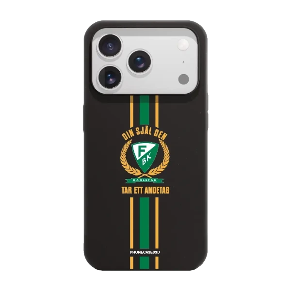 Phonecases3D iPhone 17 Pro Färjestad BK kompostoituva suojakuori, musta