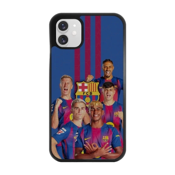 Phonecases3D iPhone 11 FC Barcelona -3D suojakuori, musta