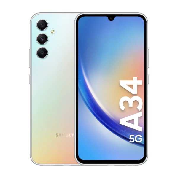 Samsung Galaxy A34 5G 256 GB, sølv