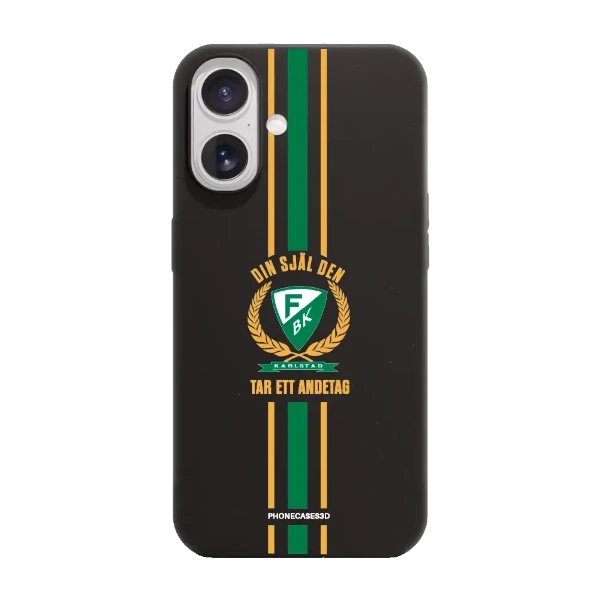 Phonecases3D iPhone 17 Färjestad BK kompostoituva suojakuori, musta