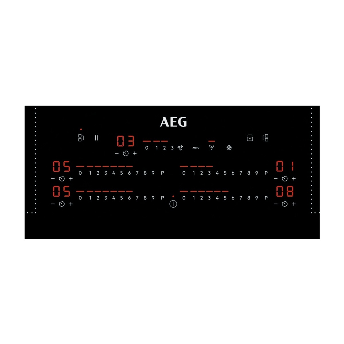 AEG CCS84751CB induktionskogeplade med integreret emhætte billede 4