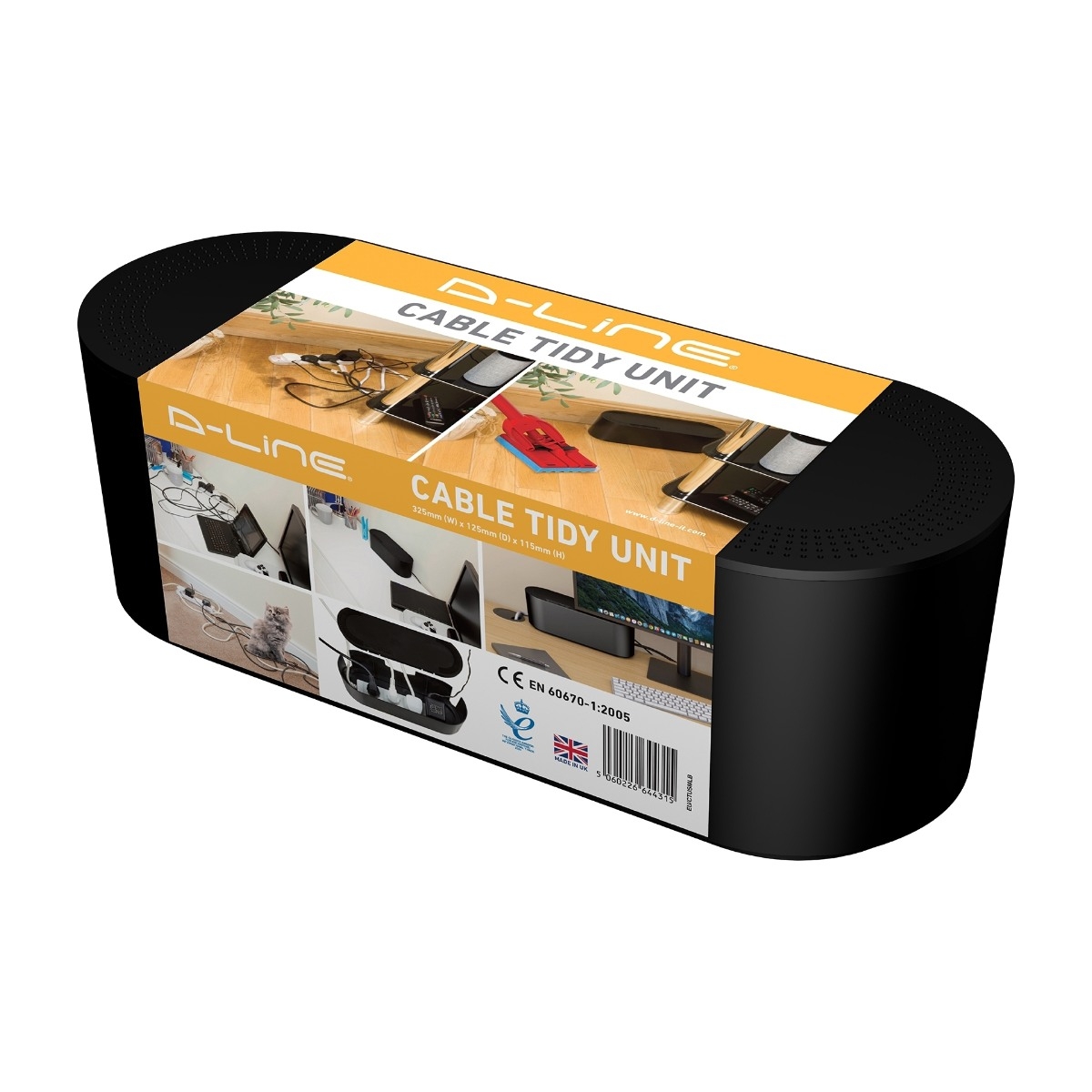D-Line kabelboks Small, svart