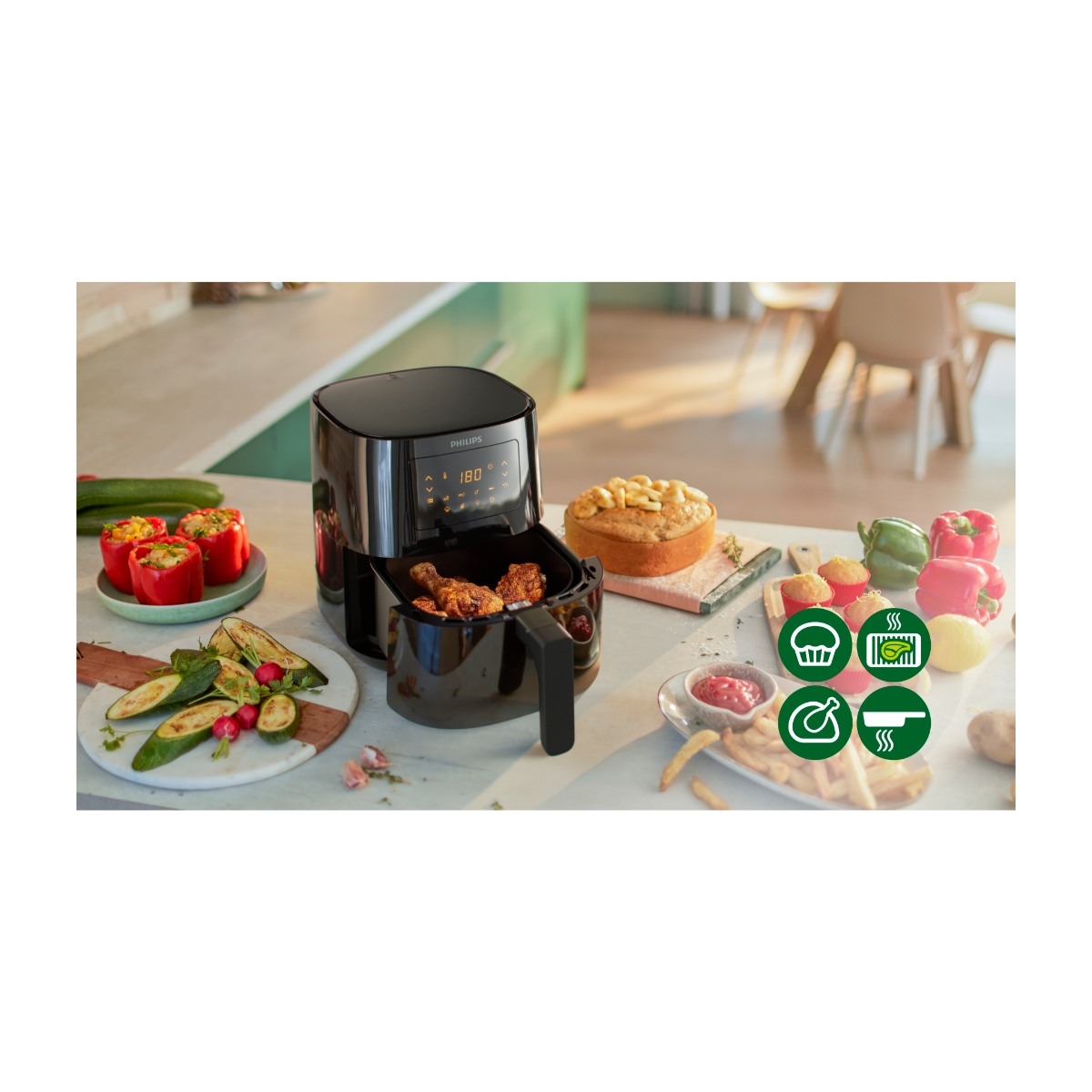 Philips HD9252/90 Essential Compact airfryer billede 6